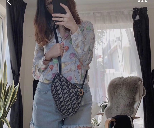 Dior CANVAS Shoulder Bag 83165 Royal Blue