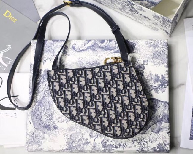 Dior CANVAS Shoulder Bag 83165 Royal Blue