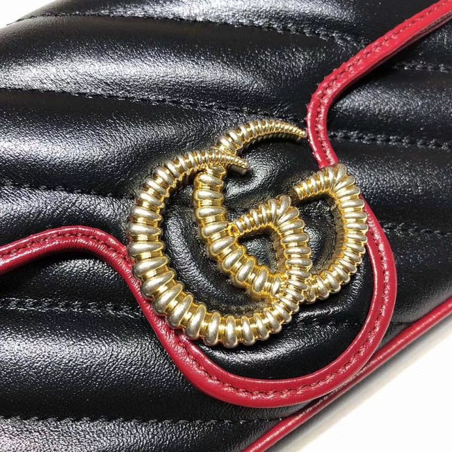 Gucci GG Marmont super mini bag 574969 Black