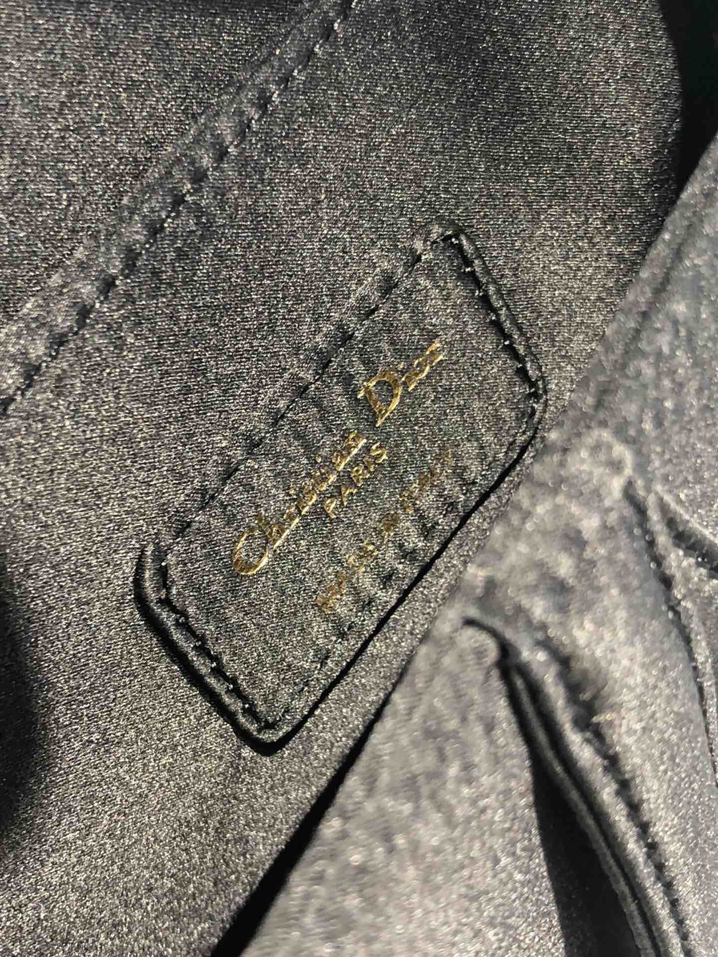 Dior SADDLE SATIN MINI BAG M447S Black