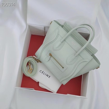 CELINE NANO LUGGAGE BAG IN LAMINATED LAMBSKIN 189244-19