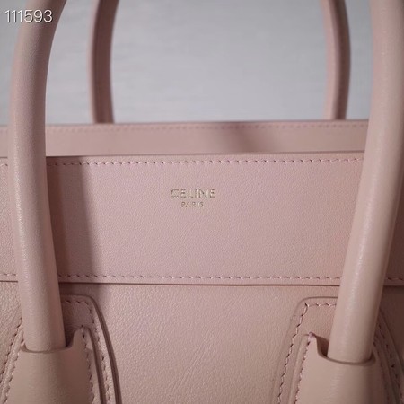 CELINE MICRO LUGGAGE HANDBAG IN LAMINATED LAMBSKIN 167793-23