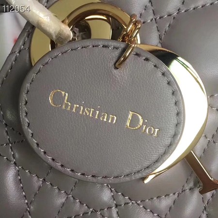 LADY DIOR LAMBSKIN BAG CAL44550 grey