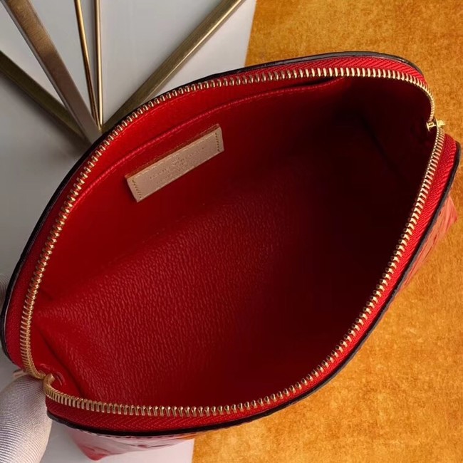Louis vuitton Monogram Vernis Leather COSMETIC POUCH M90172 red