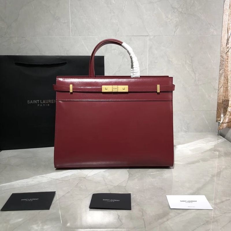 Yves Saint Laurent Top Handle Bag Original Leather Y568702 Red