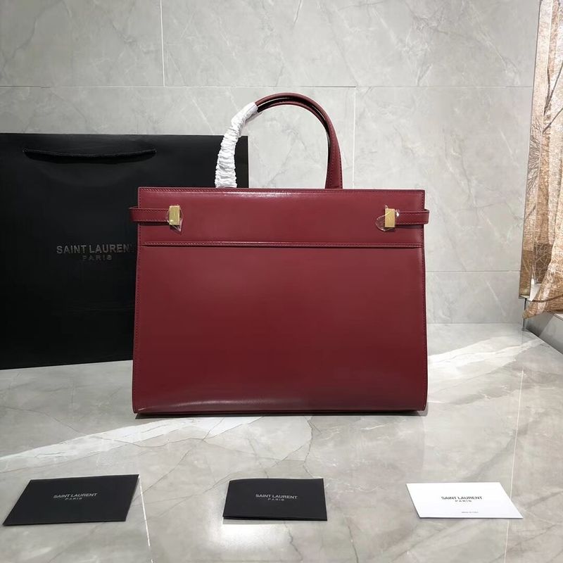 Yves Saint Laurent Top Handle Bag Original Leather Y568702 Red