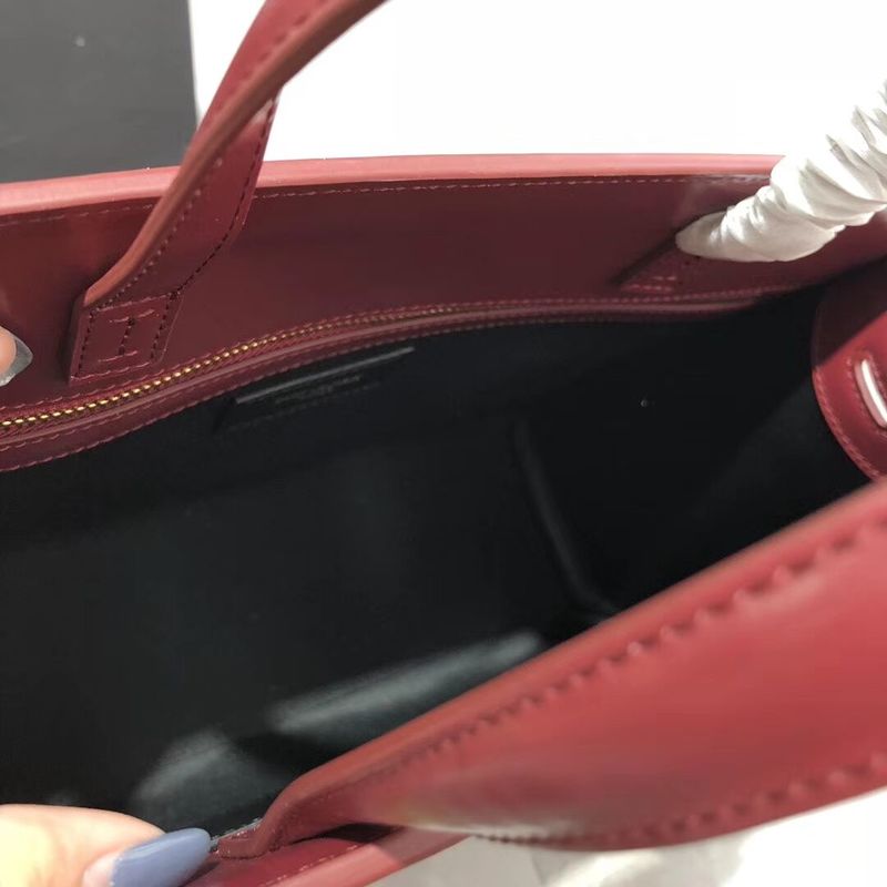 Yves Saint Laurent Top Handle Bag Original Leather Y568702 Red
