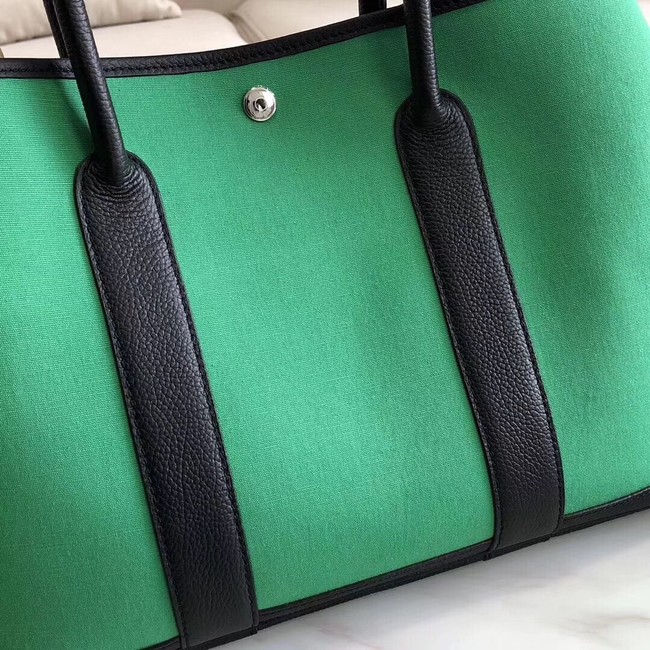 Hermes Garden Party 36cm Tote Bags Original Leather A3698 Green