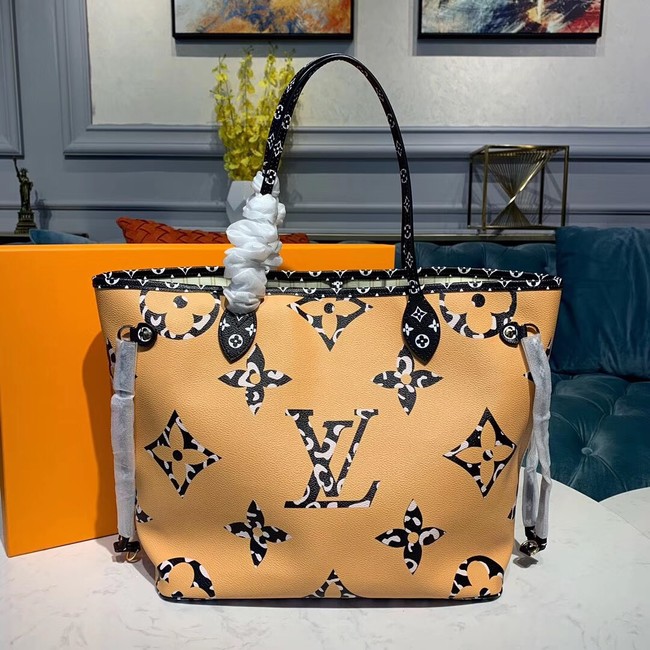 Louis Vuitton Monogram Canvas Original Leather NEVERFULL MM M44567 White