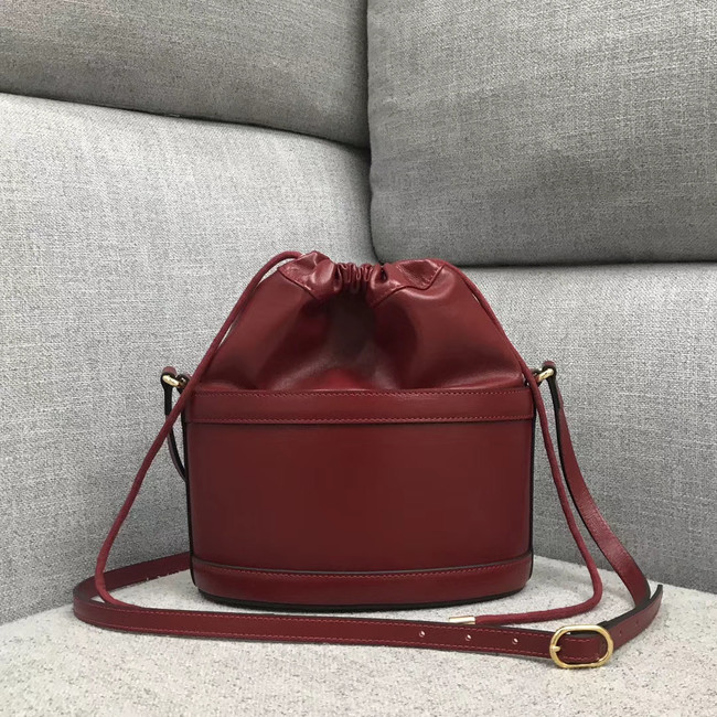 Gucci 1955 Horsebit bucket bag 602118 red