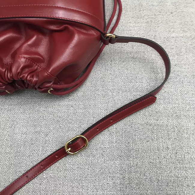 Gucci 1955 Horsebit bucket bag 602118 red