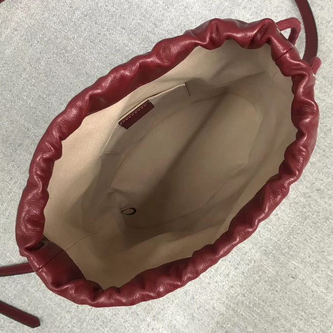 Gucci 1955 Horsebit bucket bag 602118 red