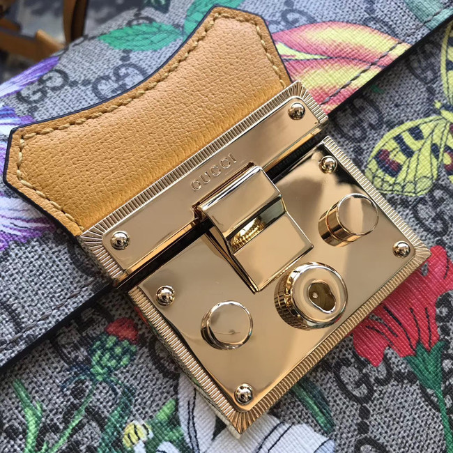 Gucci Padlock GG small bamboo shoulder Backpack 603221 yellow