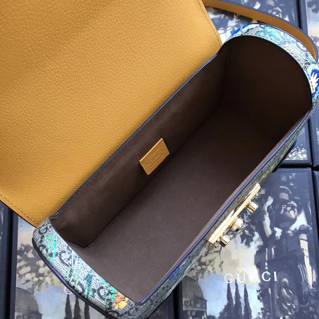 Gucci Padlock GG small bamboo shoulder Backpack 603221 yellow