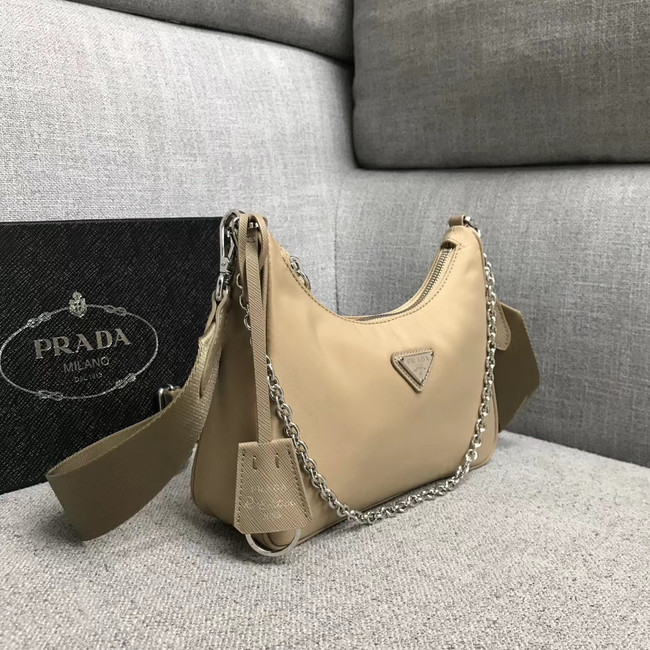 Prada Nylon Shoulder Bag 91277 apricot