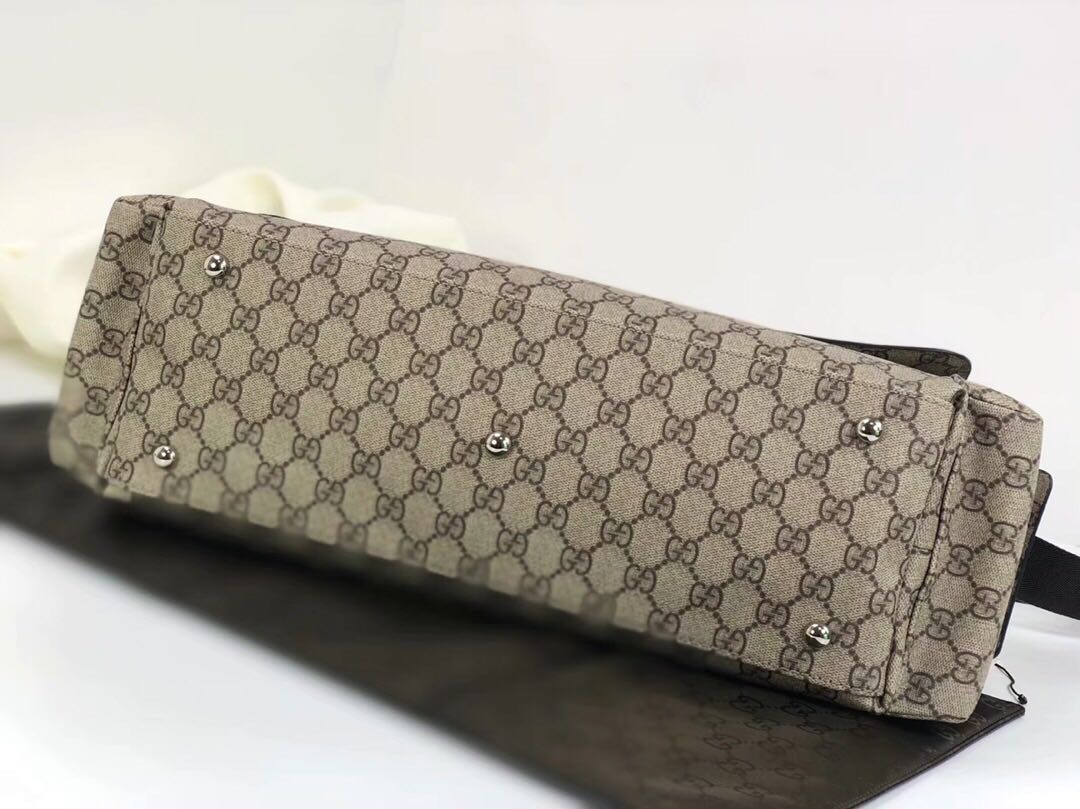  Gucci Messenger Diaper Bag GG Plus 211131 Grey