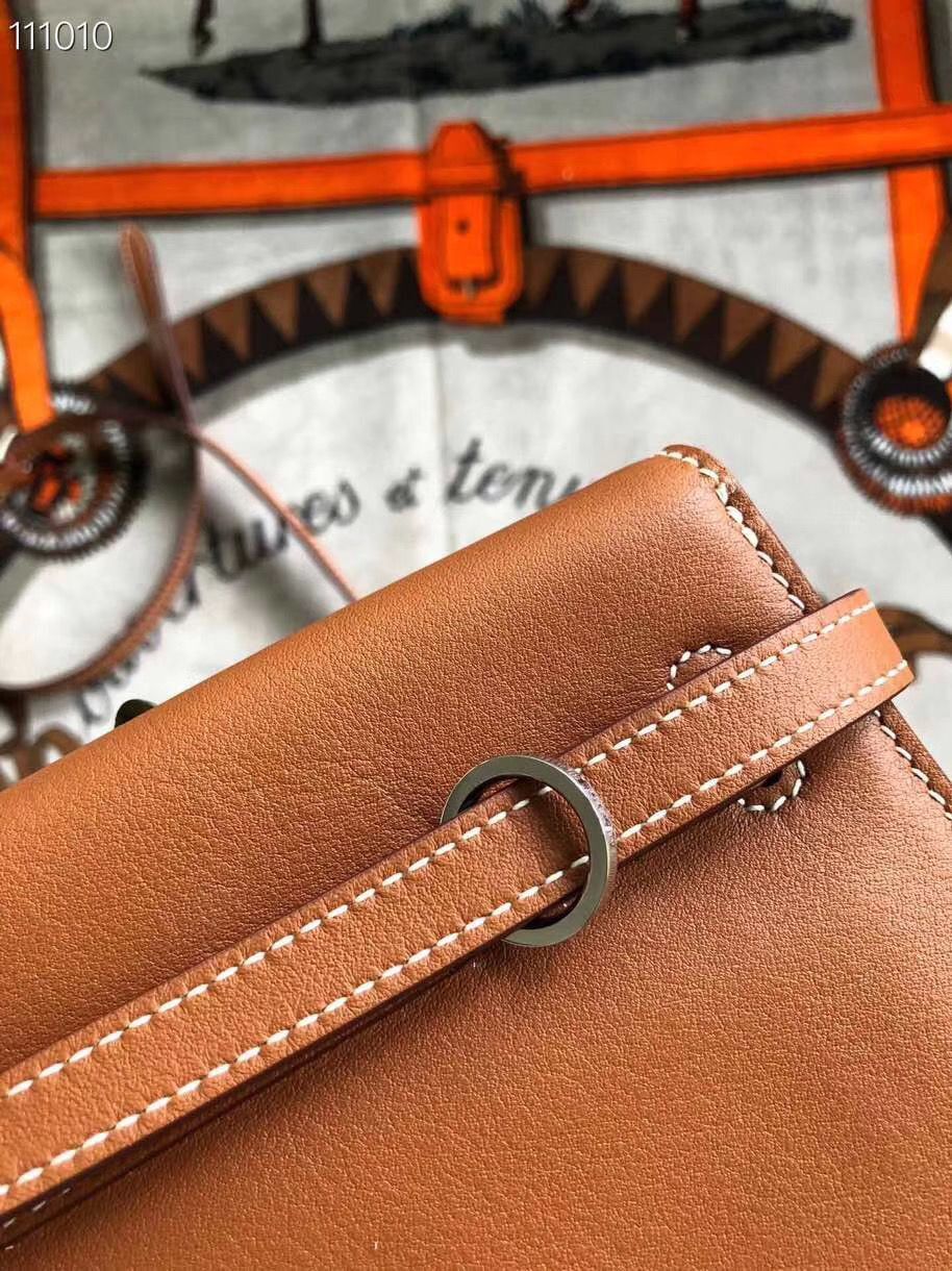 Hermes Kelly Danse Original Leather 22CM KL22 Brown