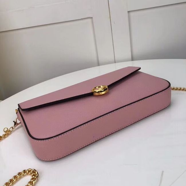 Fendi WALLET ON CHAIN WITH POUCHES leather mini-bag F0005  pink