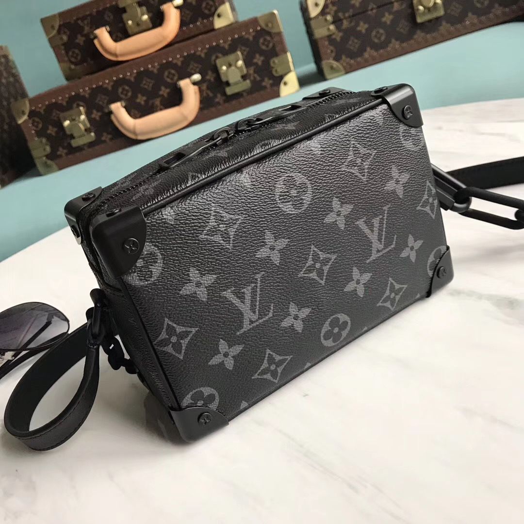 Louis Vuitton Monogram Canvas Original Leather Mini Soft Trunk M44480 Black