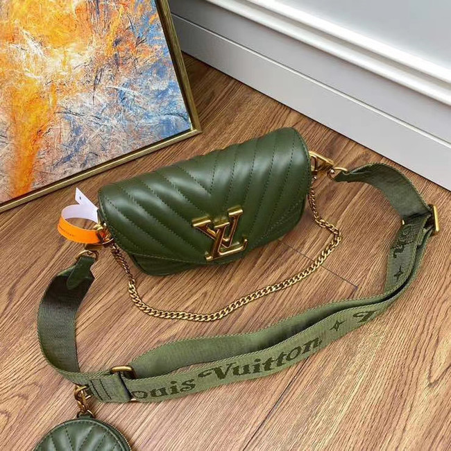 Louis Vuitton Original NEW WAVE MULTI-POCHETTE M56461 green