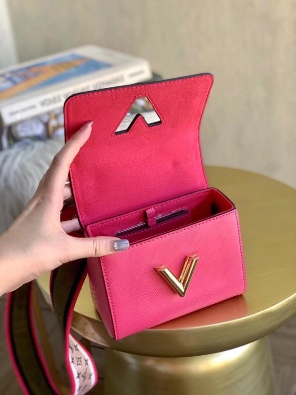 Louis vuitton original TWIST MM M57050 Agathe Rose Pink