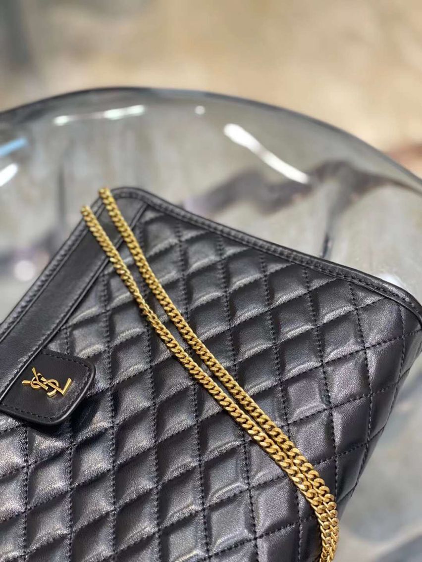 Yves Saint Laurent Calfskin Leather Y357361 black