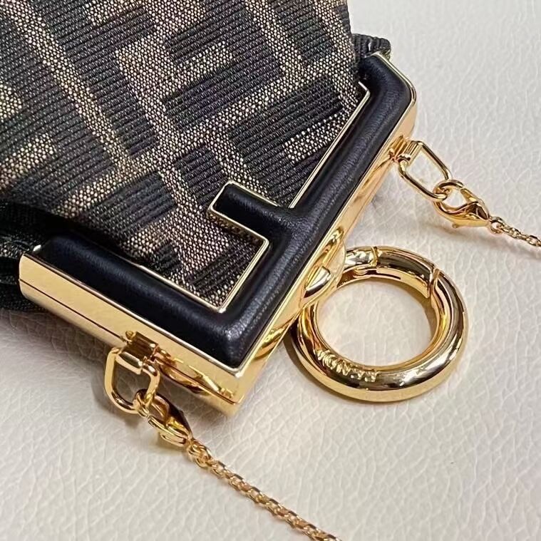 FENDI FIRST mini fabric bag 5FB2321 black