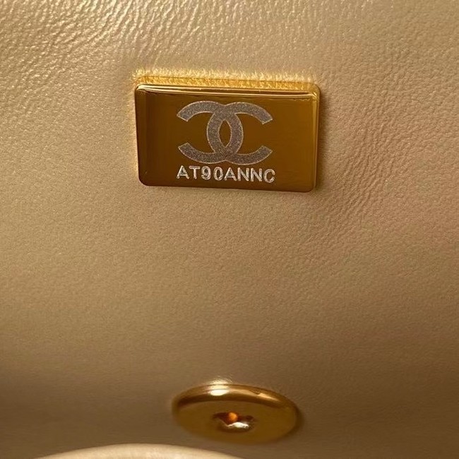 Chanel leather Shoulder Bag AS2796 white