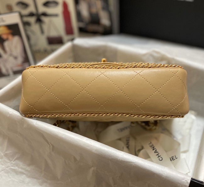 Chanel SMALL FLAP BAG AS1672 apricot