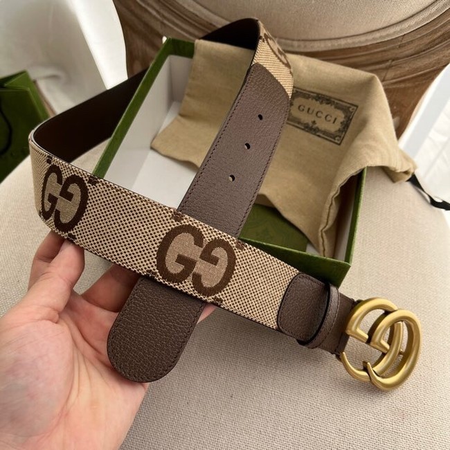Gucci Jumbo GG Marmont wide belt 400593 brown