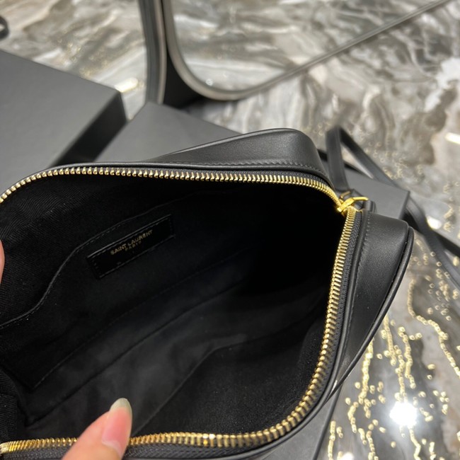 SAINT LAURENT LOU CAMERA BAG IN CANVAS AND SMOOTH LEATHER 612542 CREAM ET NOIR