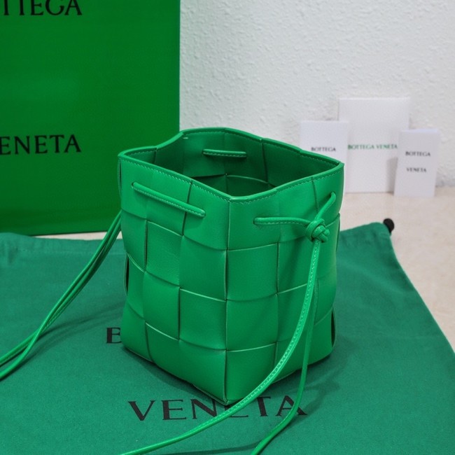 Bottega Veneta Small Cassette Bucket Bag 680218 Parakeet