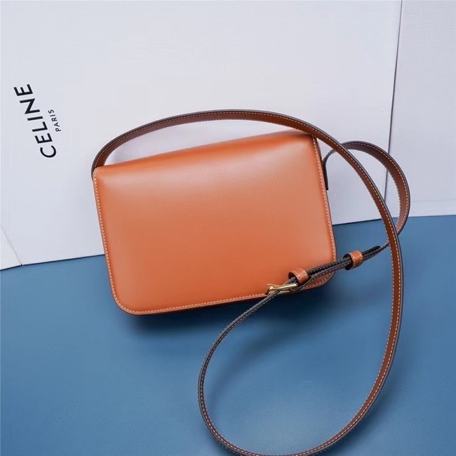 Celine TEEN CLASSIC BAG IN BOX CALFSKIN 199223 TAN
