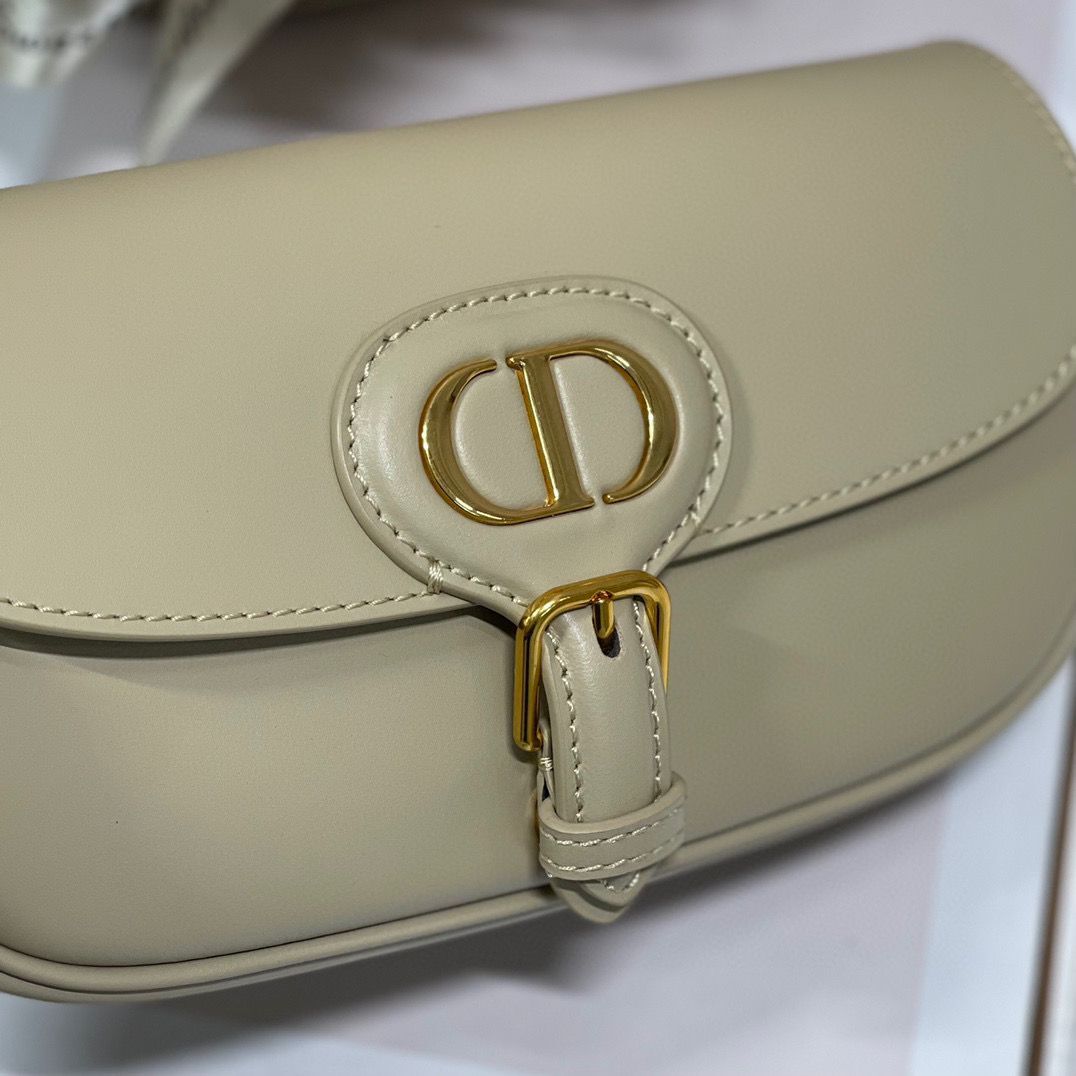 DIOR BOBBY EAST-WEST BAG Box Calfskin M9317S Gray