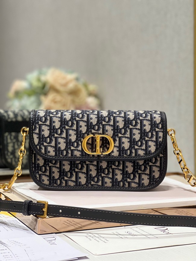 Dior 30 MONTAIGNE AVENUE BAG Blue Dior Oblique Jacquard M9260U