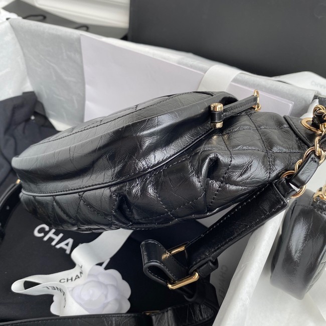 Chanel Bodypack Sheepskin Leather AS1077 black