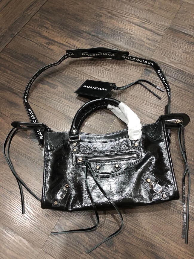 Balenciaga WOMENS NEO CAGOLE XS HANDBAG IN BLACK 94021