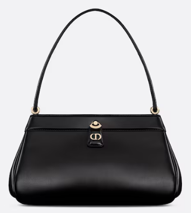 MEDIUM DIOR KEY BAG Black Box Calfskin M1843O