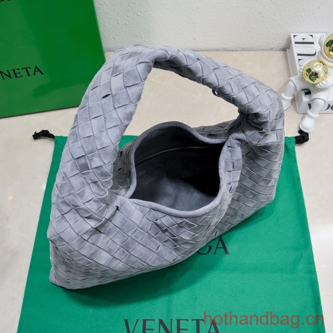 Bottega Veneta Small Hop Hop intrecciato suede top handle bag 763966 Thunder
