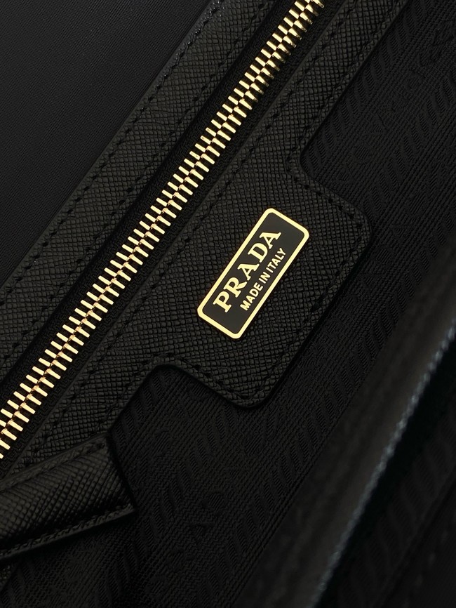 Prada Re-Edition 1978 medium Re-Nylon and Saffiano leather tote bag 1BG555 black