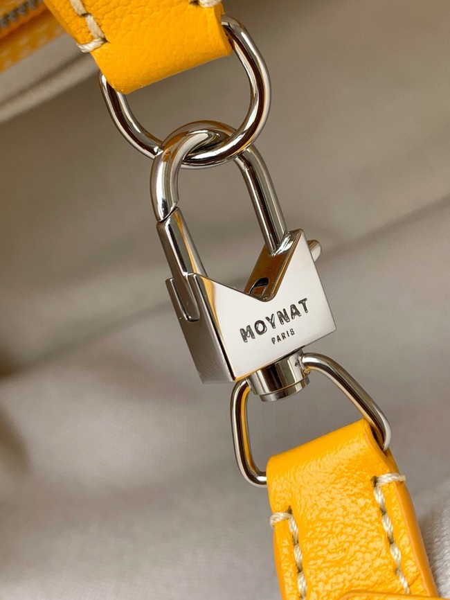 Goyard Calfskin Leather Tote Bag MM M8002 yellow