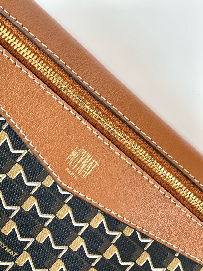 Goyard Calfskin Leather Tote Bag PM M8003 black&brown