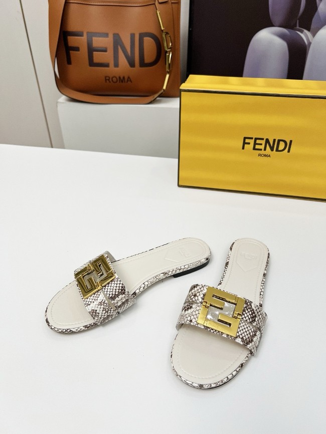 FENDI FFold leather mid-heel sandals 8R8538-3