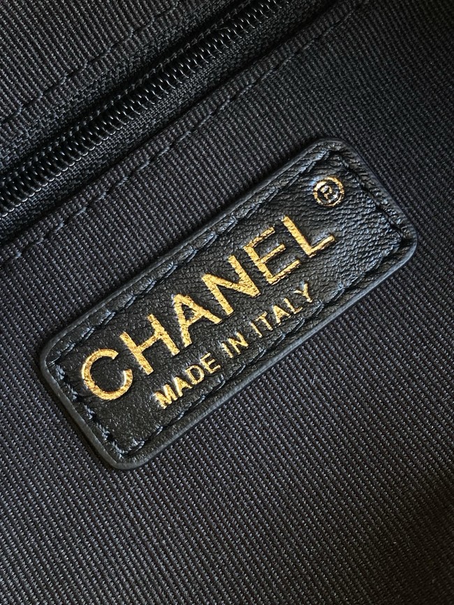 CHANEL Small Bowling Bag  Grained Calfskin AS5791 black