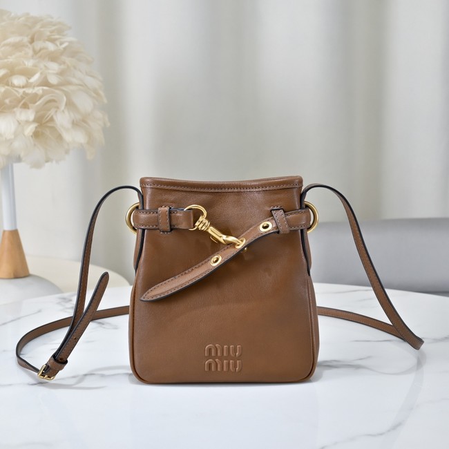 MIUMIU Nappa leather bag 5NR461 brown