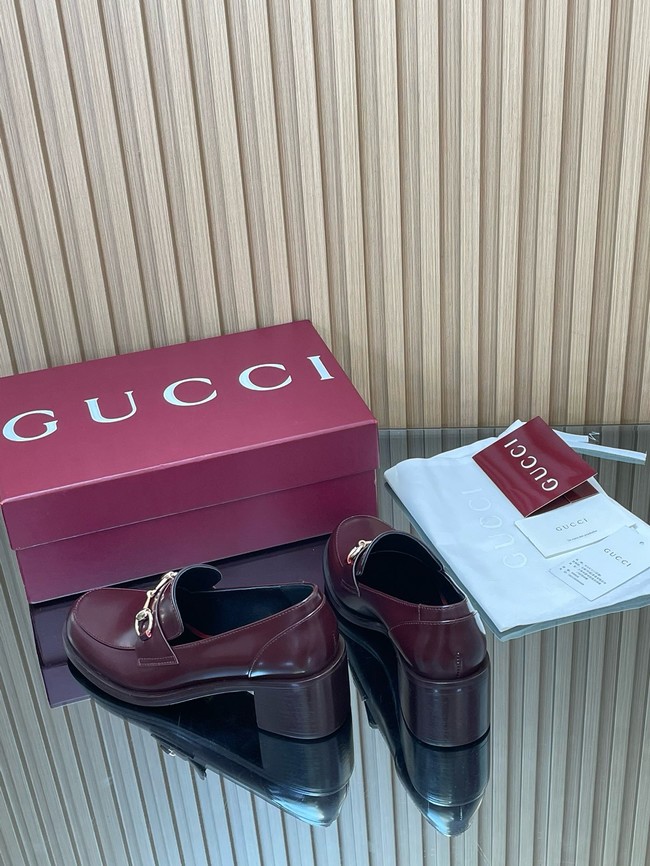 Gucci Womens heeled loafer with Horsebit 45109-4