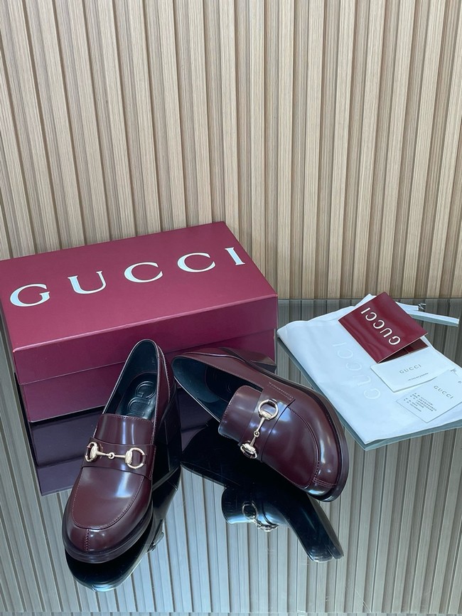 Gucci Womens heeled loafer with Horsebit 45109-4