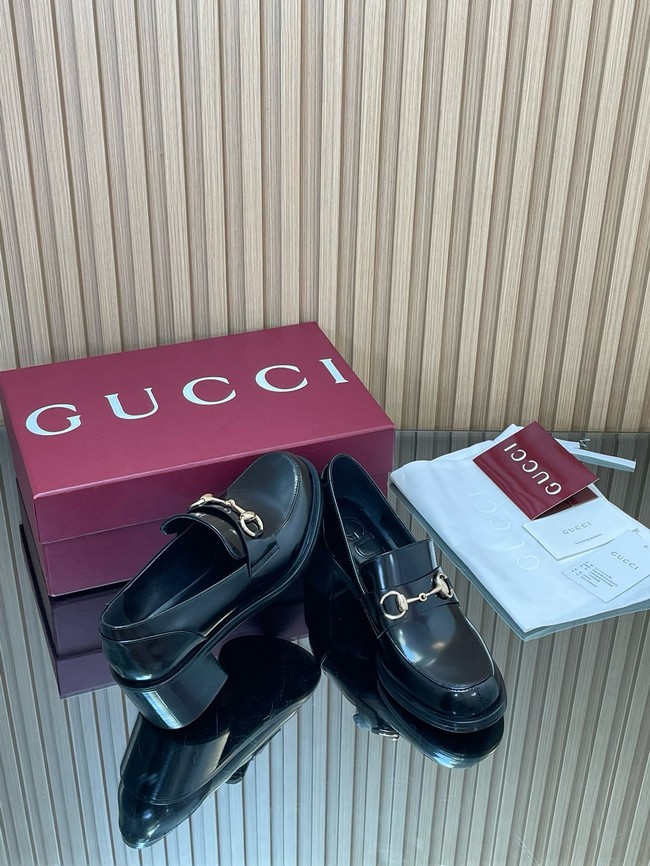 Gucci Womens heeled loafer with Horsebit 45109-5