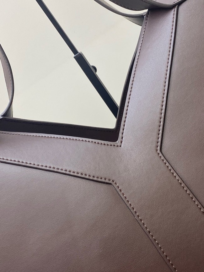 Saint Laurent Y TOTE IN LEATHER 817602 dark brown