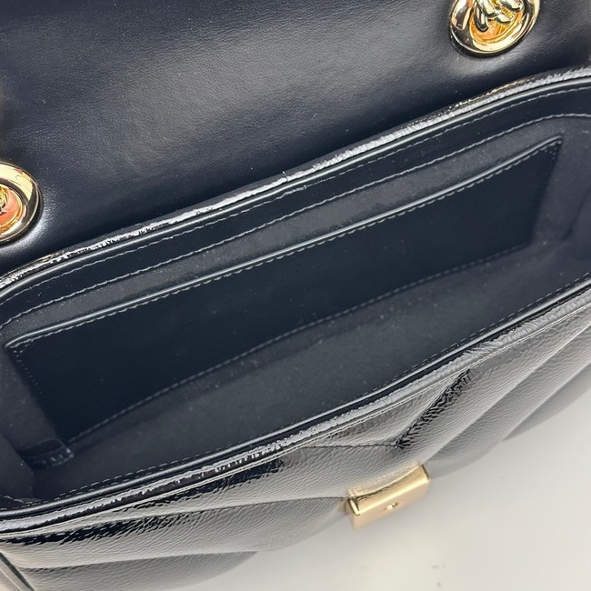 Gucci GG Marmont small shoulder bag Patent leather 446744 black